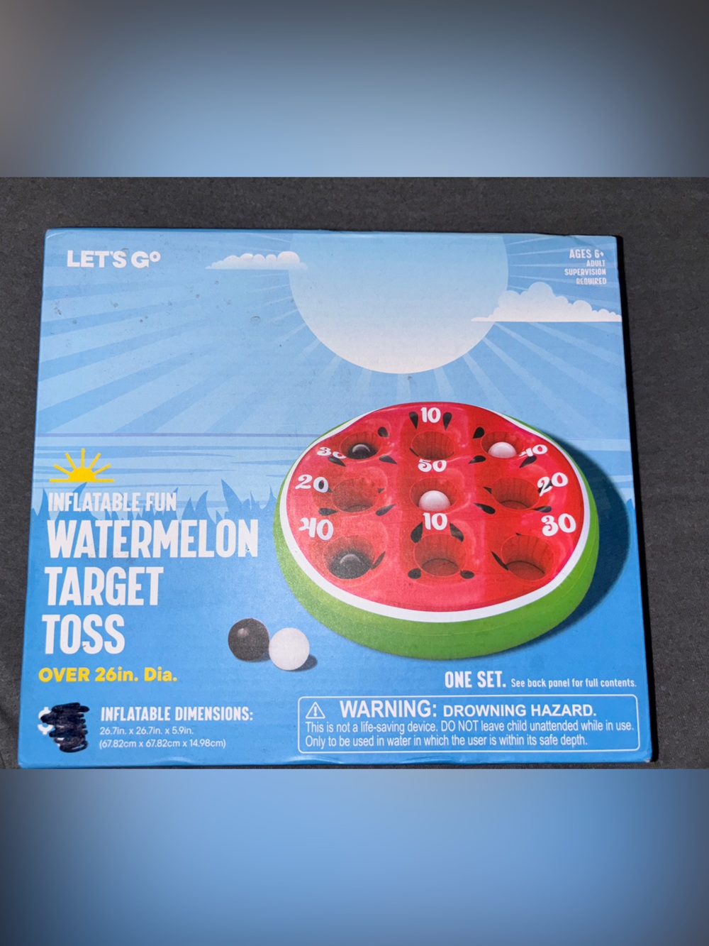Watermelon Target toss game for any body of WATER